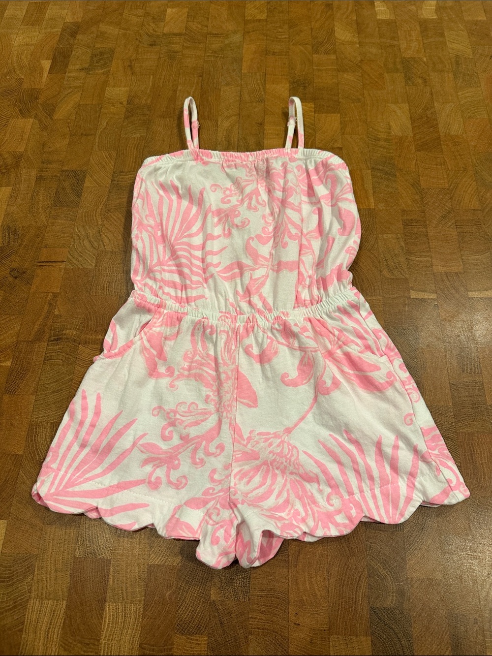 Lilly Pulitzer Scalloped Romper 3t